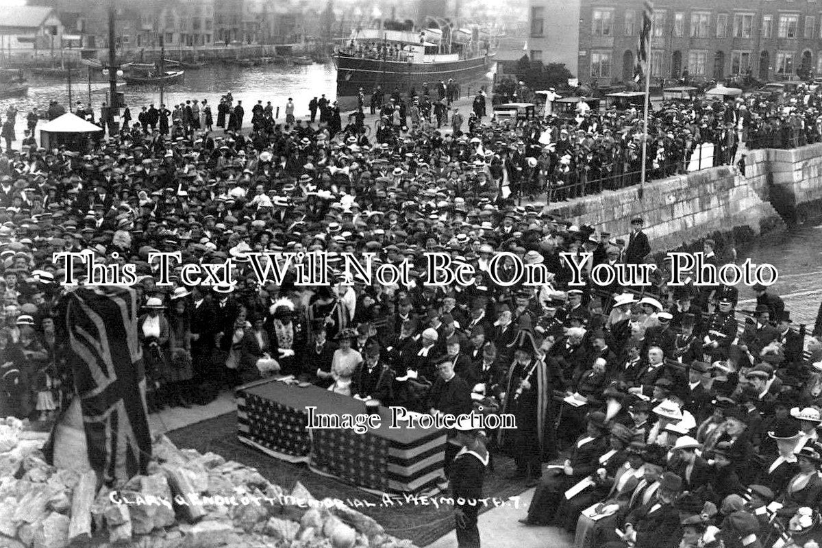 DO 1240 - Unveiling The Clark & Endicott Memorial, Weymouth, Dorset 1914