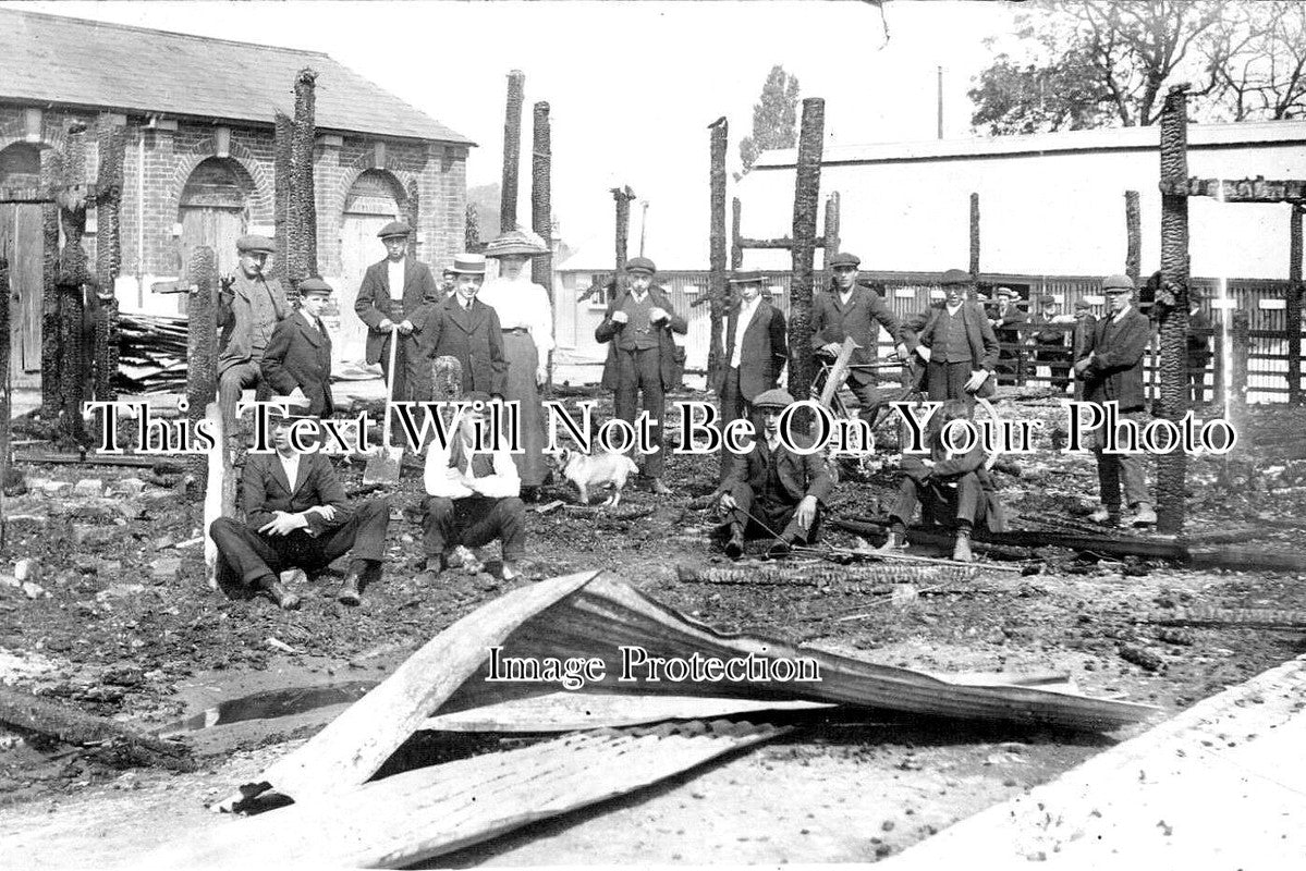 DO 1424 - Gillingham Cattle Ring After The Fire, Dorset 1911