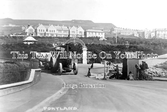 DO 1433 - Steam Engine Pulling Stone Blocks, Portland, Dorset