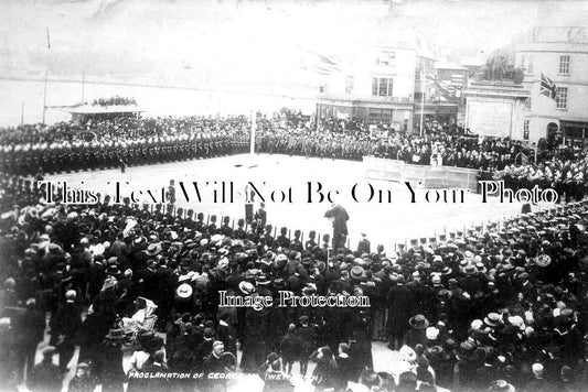 DO 1520 - Proclamation Of George V, Weymouth, Dorset 1910