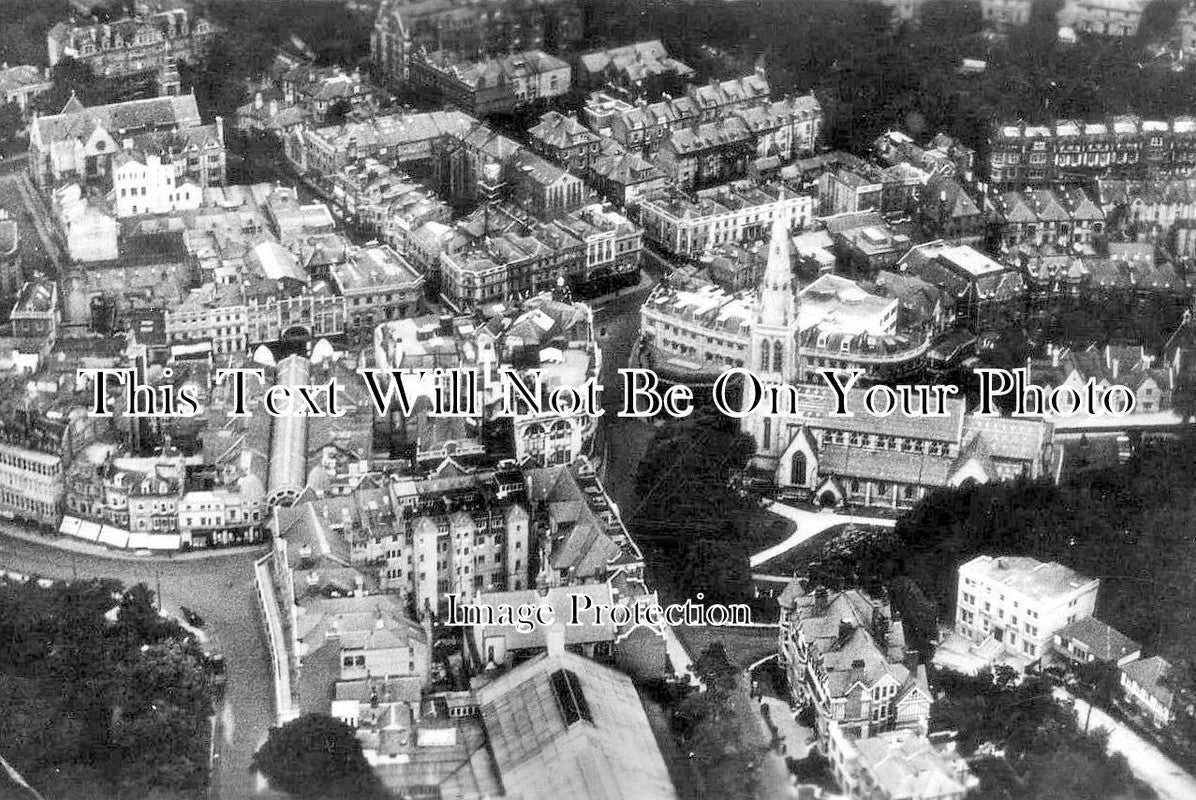 DO 1527 - Aerial View St Peters Church & Arcade, Bournemouth, Dorset