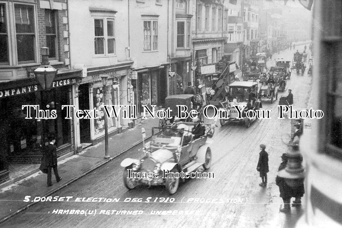 DO 1614 - Weymouth Election Winners Procession, Dorset 1910