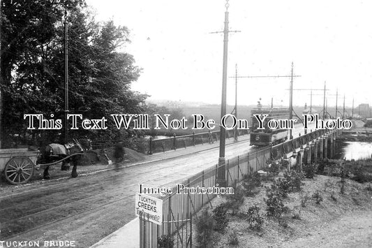 DO 1672 - Tram On Tuckton Bridge, Bournemouth, Dorset c1906