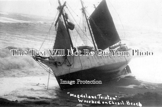 DO 1684 - Wreck Of The Magdalene Tristan, Chesil Beach, Weymouth 1930