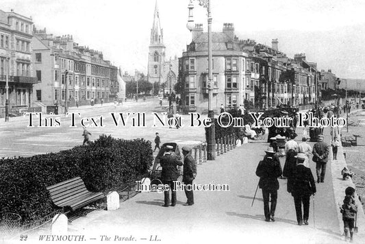 DO 1837 - The Parade, Weymouth, Dorset c1908