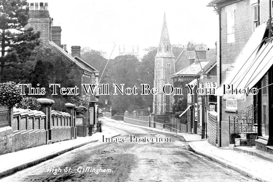 DO 1855 - High Street, Gillingham, Dorset c1921