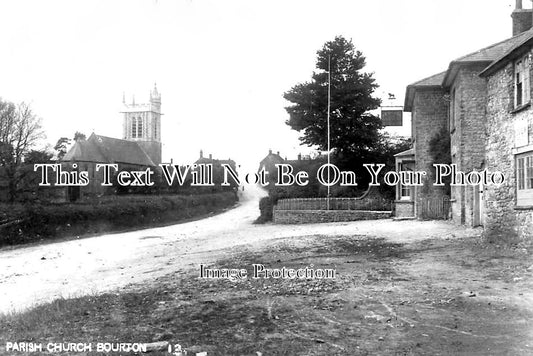 DO 1975 - Red Lion Hotel & Parish Church, Bourton, Dorset