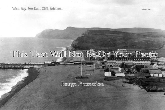 DO 2129 - West Bay From East Cliff, Bridport, Dorset c1920