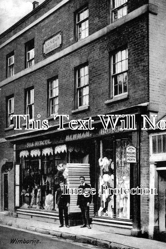 DO 218 -Shop Front, High Street, Wimborne, Dorset c1906