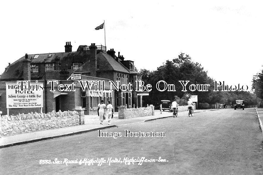 DO 2518 - Sea Road & Highcliffe Hotel, Highcliffe On Sea, Dorset