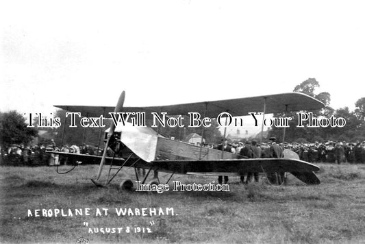 DO 2529 - Aeroplane At Wareham, Dorset 1912