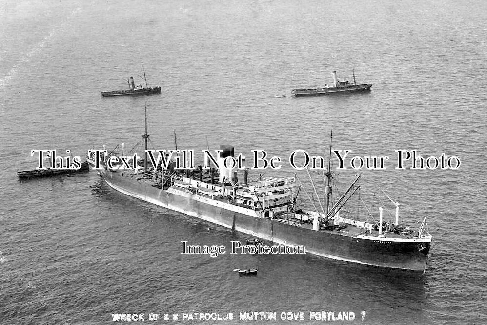 DO 2651 - SS Patroclus Shipwreck, Mutton Cove, Portland, Dorset 1907