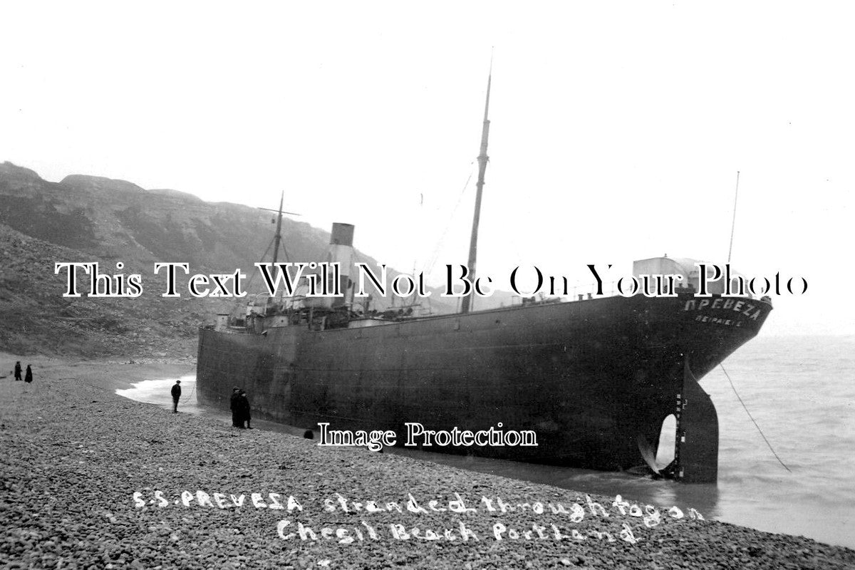 DO 2685 - SS Prevesa Shipwreck, Chesil Beach, Portland, Dorset c1920