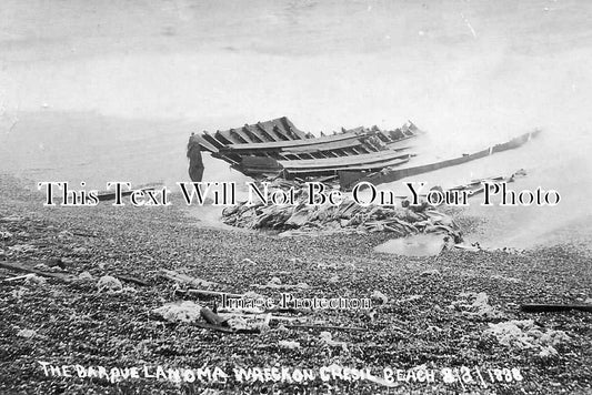 DO 2694 - The Barque Lanoma Shipwreck, Chesil Beach, Dorset 1888