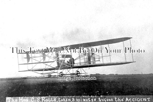 DO 2834 - Aviator Charles Rolls, Hengistbury Airfield, Dorset 1910