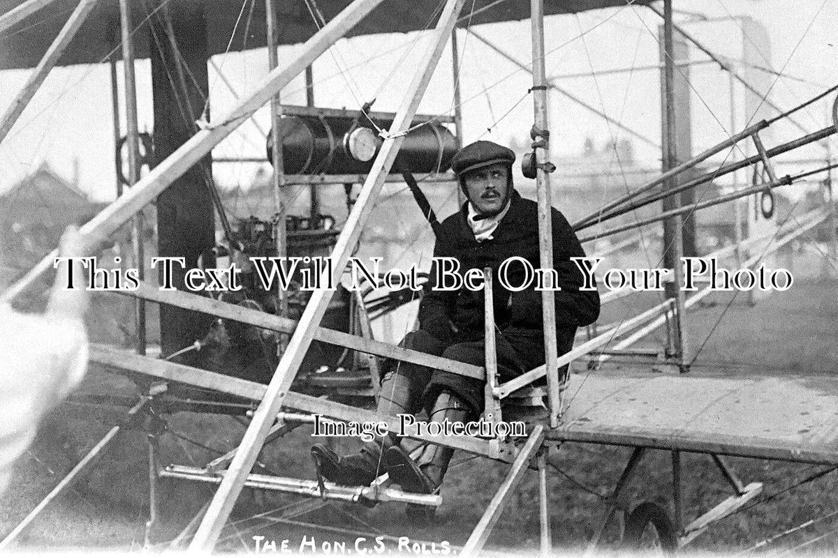 DO 2836 - Aviator Charles Rolls, Hengistbury Airfield, Dorset 1910