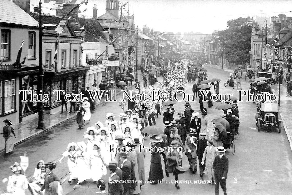 DO 2859 - Coronation Day, Christchurch, Dorset 1911