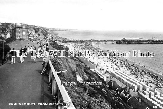 DO 2877 - Bournemouth From West Cliff, Dorset