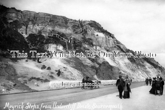 DO 2942 - Meyrick Steps From Undercliff Drive, Dorset c1915