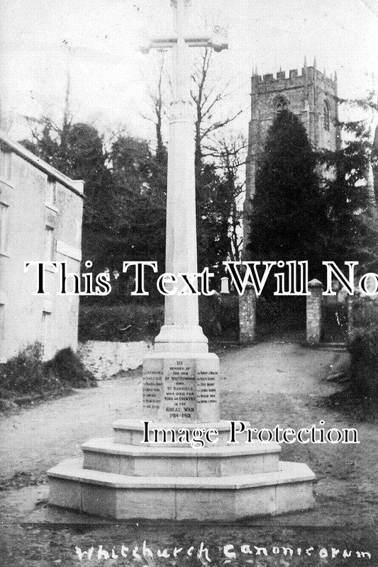 DO 2963 - Whitchurch Canonicorum War Memorial, Dorset c1920