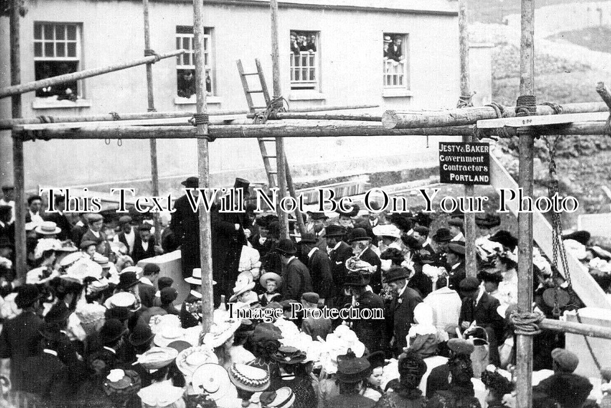 DO 3023 - New Parish Church Foundation Stone, Portland, Dorset