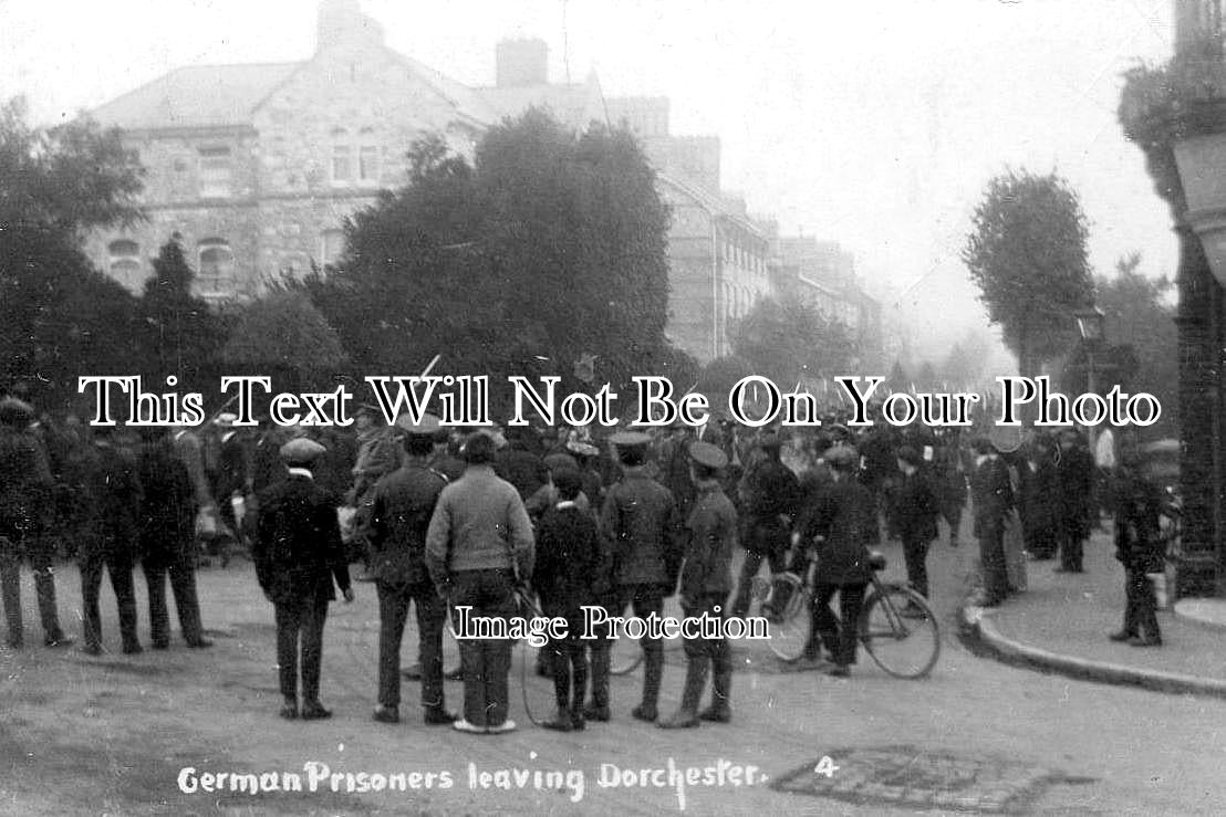 DO 3029 - German Prisoners Leaving Dorchester, Dorset WW1 POW