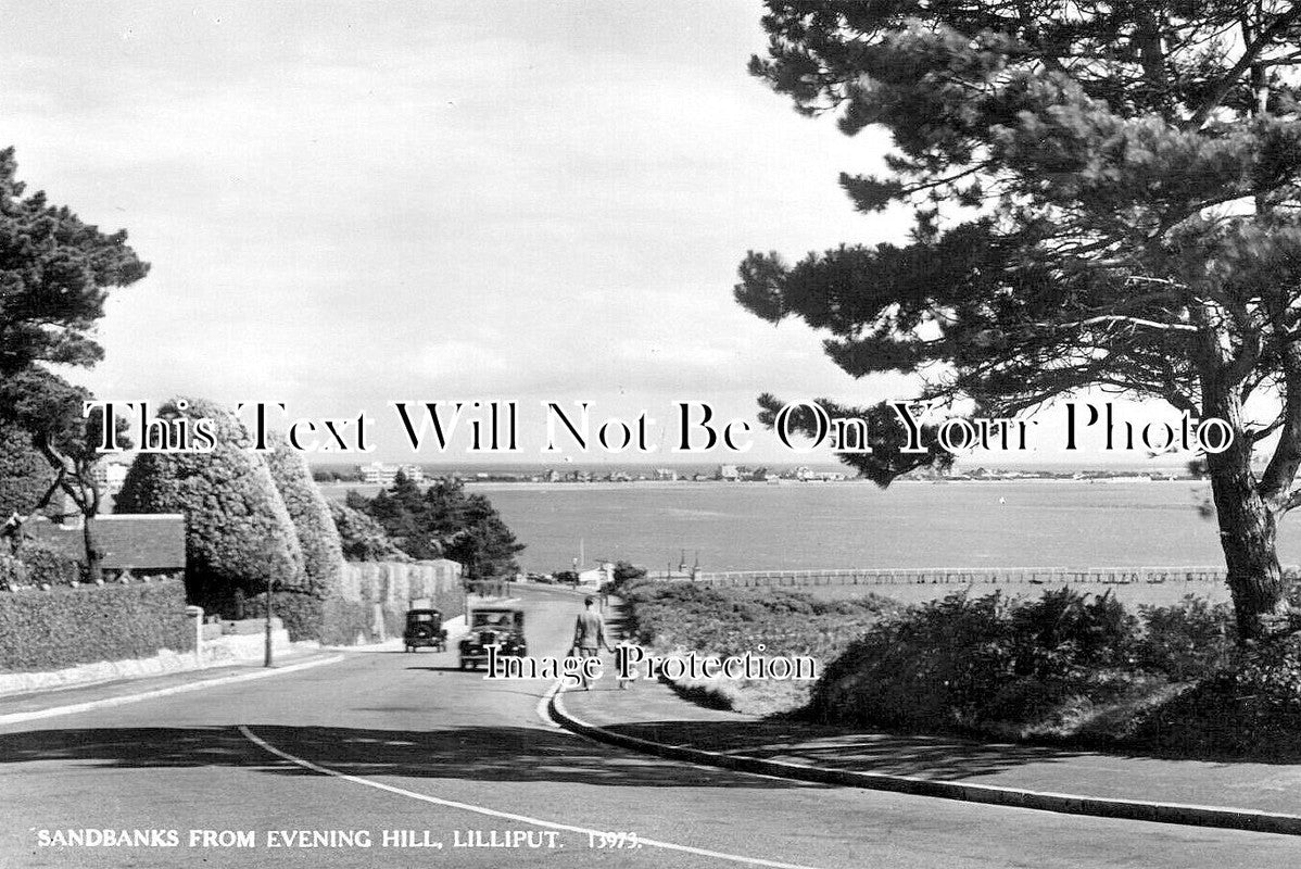 DO 3033 - Sandbanks From Evening Hill, Lilliput, Dorset