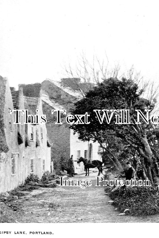 DO 3061 - Gipsy Lane, Portland, Dorset c1904