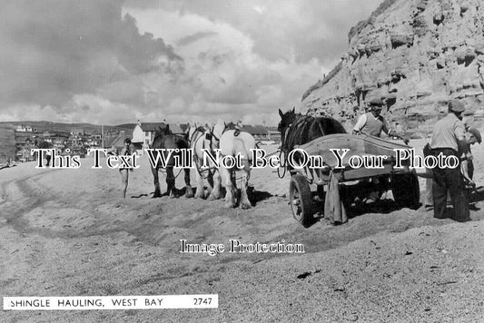 DO 3083 - Shingle Hauling, West Bay, Bridport, Dorset