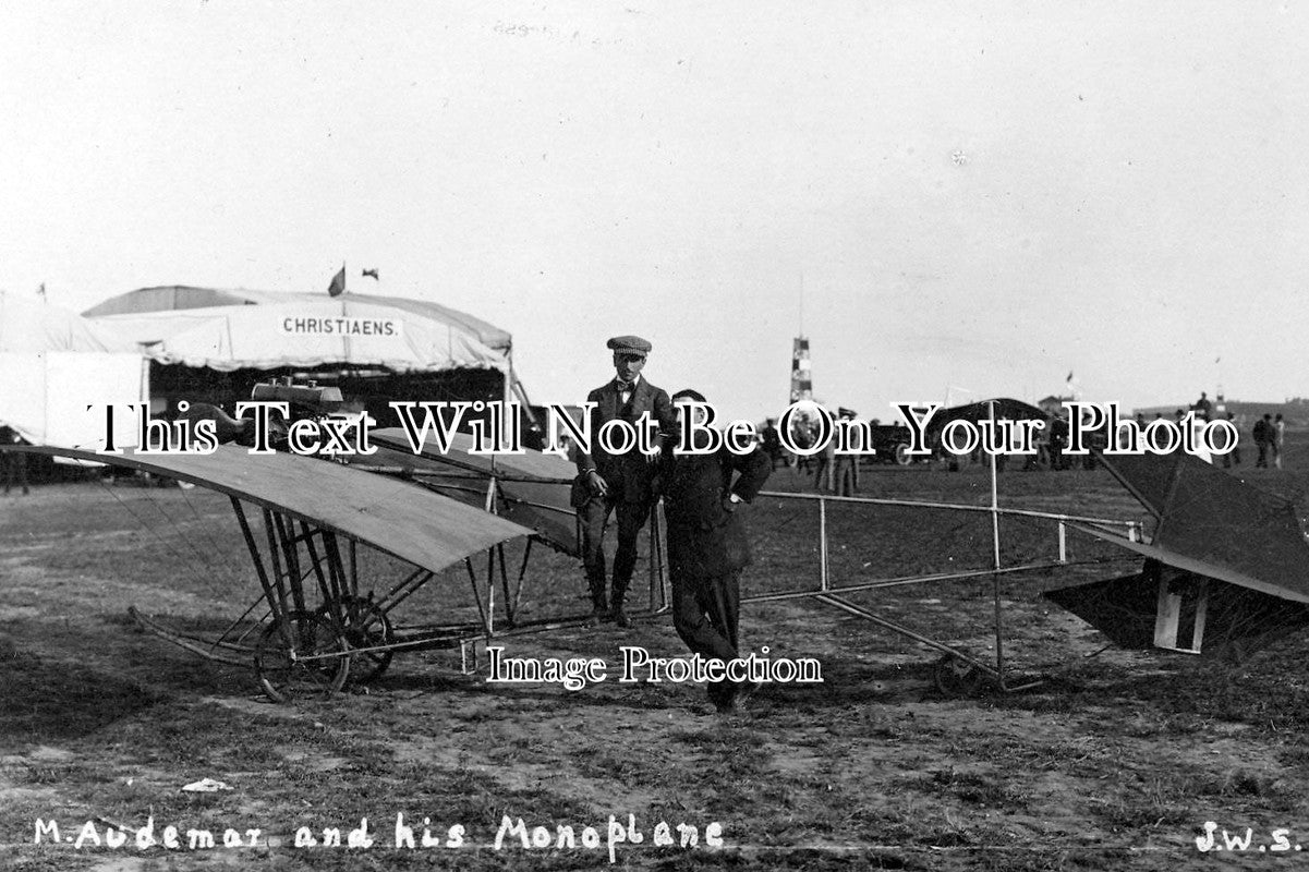 DO 313 - Bournemouth Aviation Meeting, M Audemar & His Monoplane, Dorset