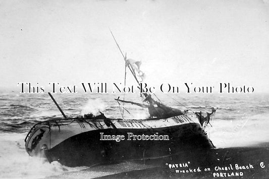 DO 318 - Shipwreck Of Barque Patria, Chesil Beach, Portland, Dorset 1903