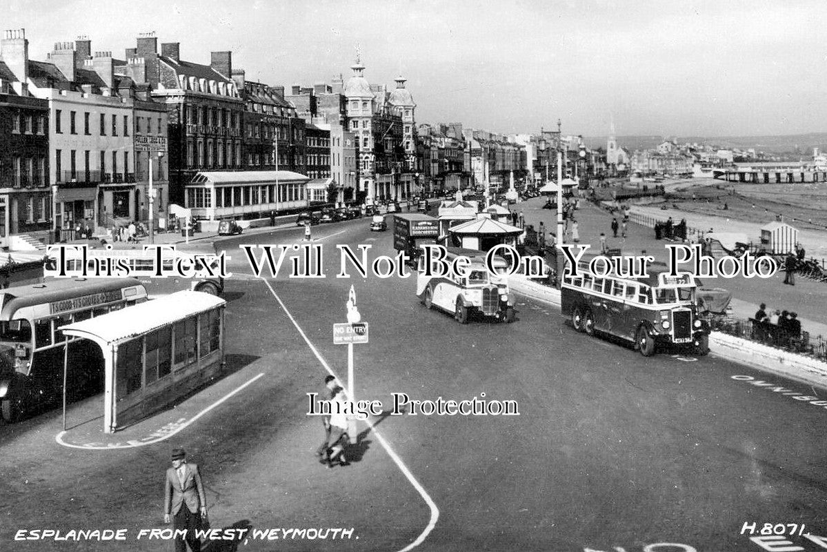 DO 3181 - Esplanade From West, Weymouth, Dorset c1952