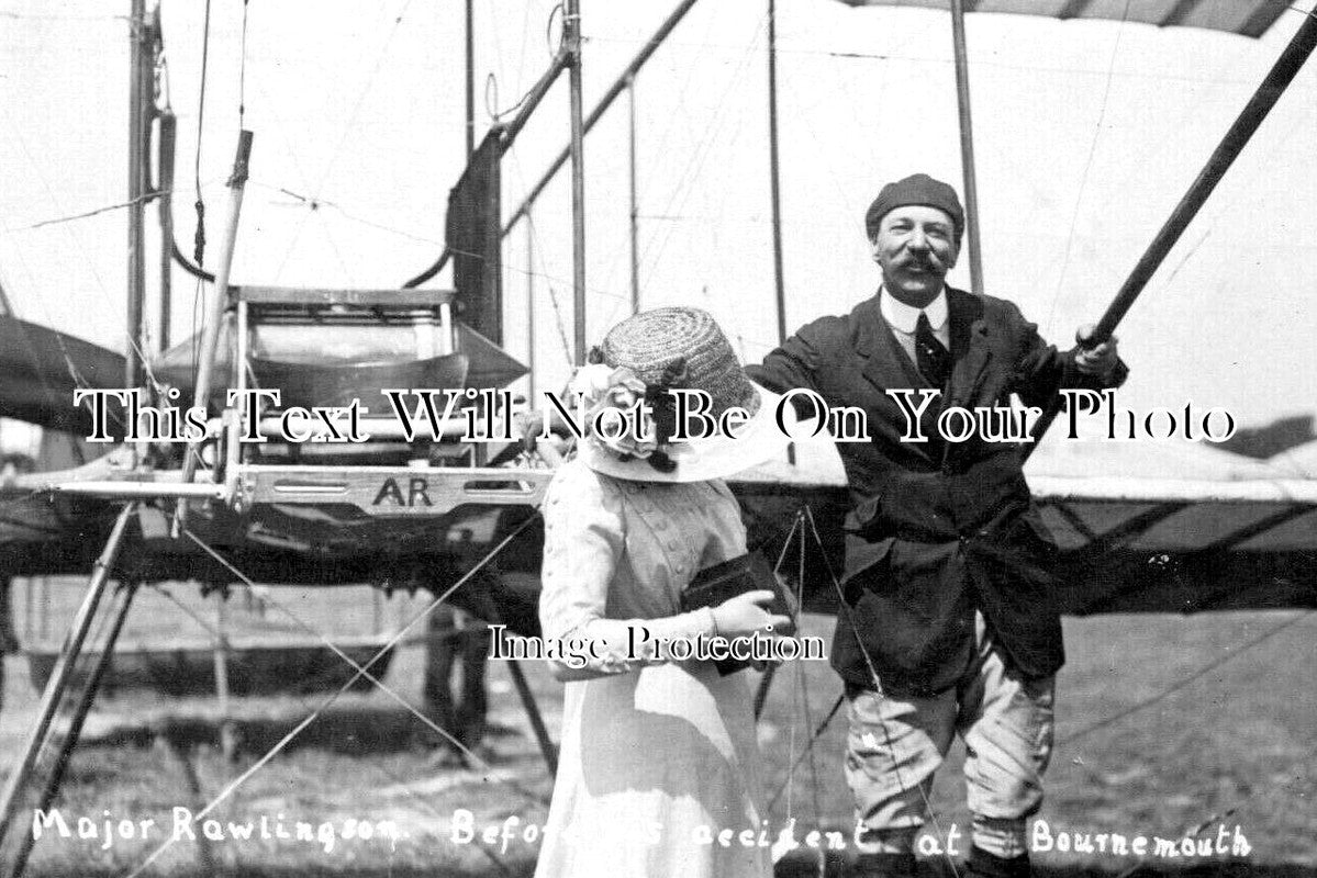 DO 3189 - Major Rawlingson Aviator At Bournemouth, Dorset 1910