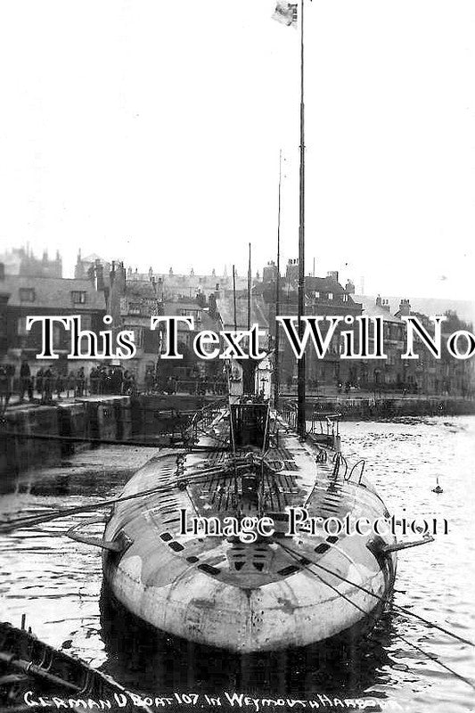 DO 3219 - German U Boat 107 In Weymouth Harbour, Dorset