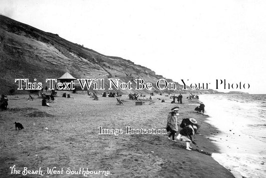 DO 3231 - The Beach, West Southbourne, Dorset c1909