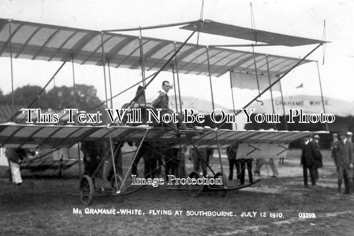 DO 373 - Bournemouth Aviation Meeting, Grahame White Biplane, Dorset 1910