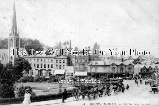 DO 378 - Carriages At The Gardens, Bournemouth, Dorset c1908