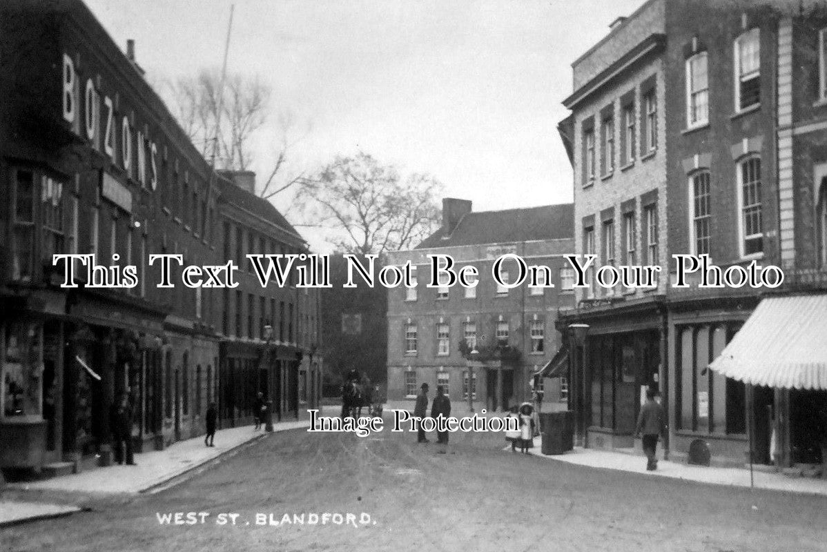 DO 412 - West Street, Blandford, Dorset c1910