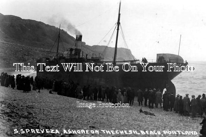 DO 433 - SS Preveza Shipwreck, Chesil Beach, Portland, Dorset 1920