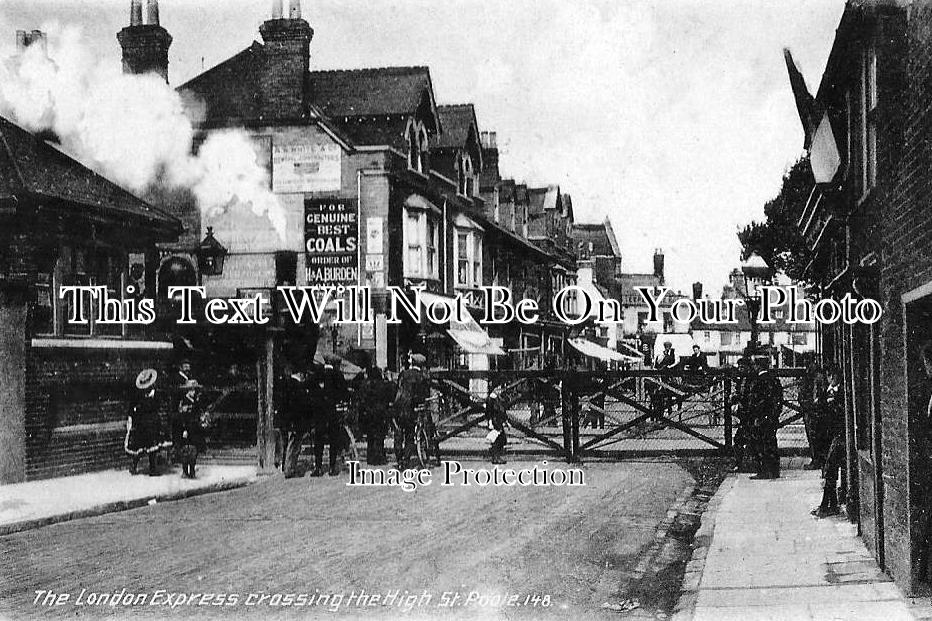 DO 444 - The London Express Train Crossing High Street, Poole, Dorset