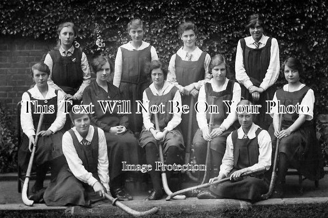 DO 451 - Girls Hockey Team, Sherborne School, Dorset 1920s