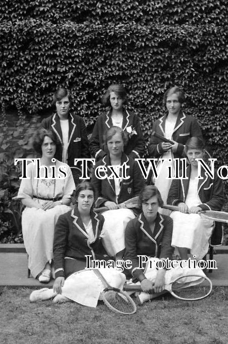 DO 455 - Girls Tennis Group, Sherborne School, Dorset 1920s