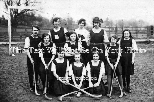 DO 460 - Girls Hockey Team, Sherborne School, Dorset 1920s