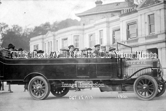 DO 494 - Charabanc Lizzie Trip, Richmond Chambers, Richmond Hill, Bournemouth, Dorset 1913