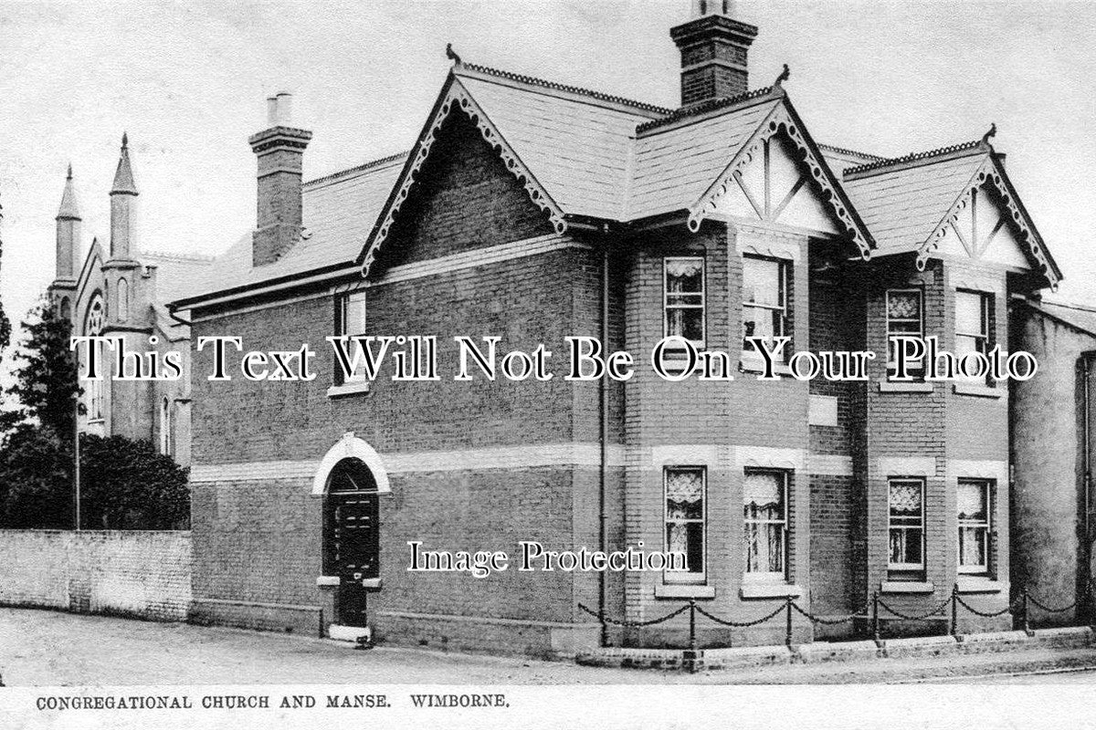 DO 508 - Congregational Church & Manse, Wimborne, Dorset c1911