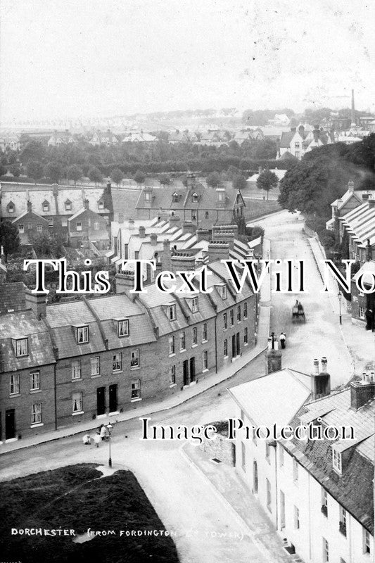 DO 519 - View From Fordington Church Tower, Dorchester, Dorset c1906