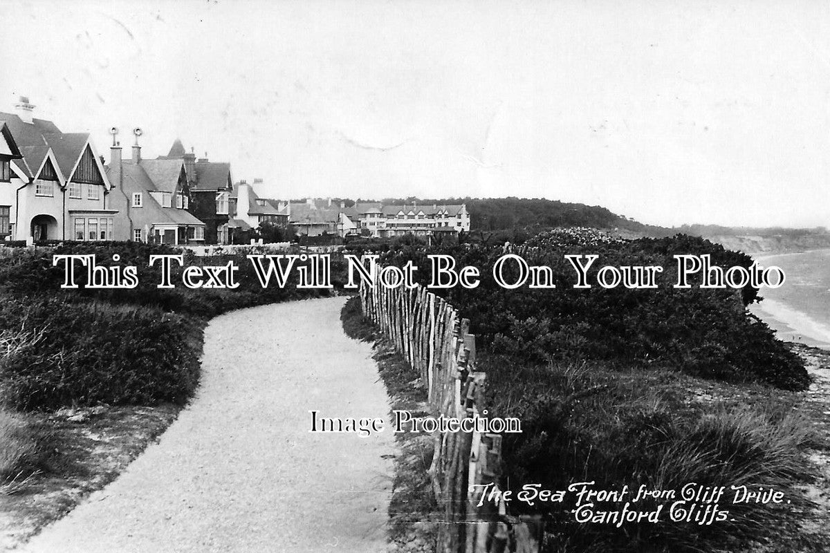 DO 527 - The Sea Front From Cliff Drive, Canford Cliffs, Dorset