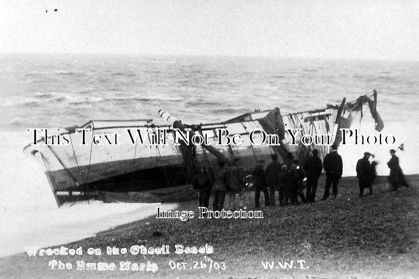 DO 530 - The Barque Shipwreck, Chesil Beach, Dorset c1903