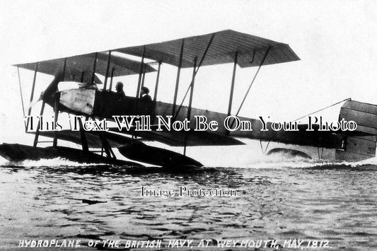 DO 54 - British Navy Hydroplane At Weymouth, Dorset 1912