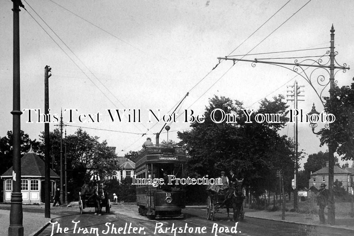 DO 561 - The Tram Shelter, Parkstone Road, Dorset c1910